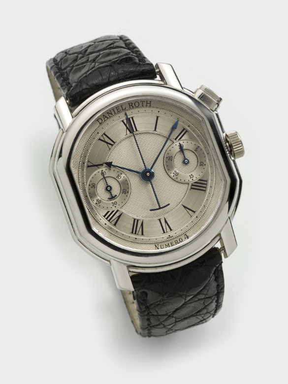 Herrenarmbanduhr Daniel Roth, PLATIN Eindrückerchronograph Aste
