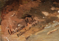 Detailabbildung: Christian Friedrich Mali, 1832 Broekhuizen - 1906 München