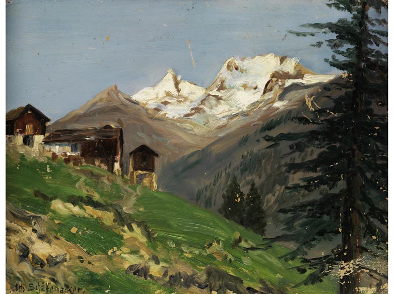 Otto Scheffenacker, Maler des 19./ 20. Jahrhunderts. Hampel