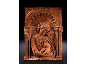 Detailabbildung:  Florentinischer Bildhauer im Umkreis von Donatello, 1386 - 1466 und Michelozzo, 1396 - 1472, bzw. Werkstatt