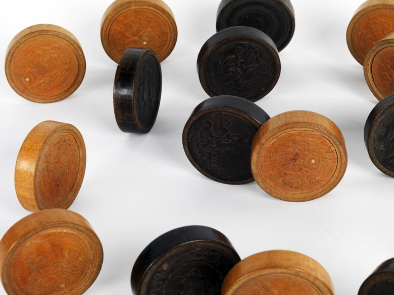 TOYANDONA Glas Go Spielsteine Keramik Flach Schwarz Weiß