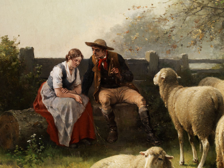 Jan David Col 1822 1900 Und Cornelis Van Leemputten 1841 1902 Hampel Kunstauktionen