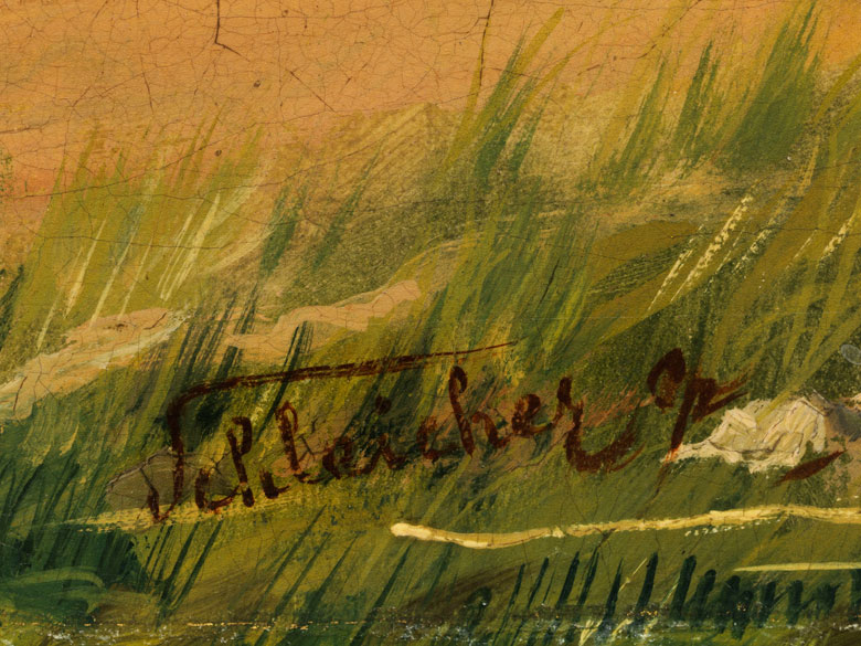 Carl Schleicher, Wiener Maler, erwähnt zwischen 1859 und 1871 Hampel