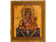 Detail images: Ikone: Gottesmutter Erweicherin der bösen oder auch harten Herzen