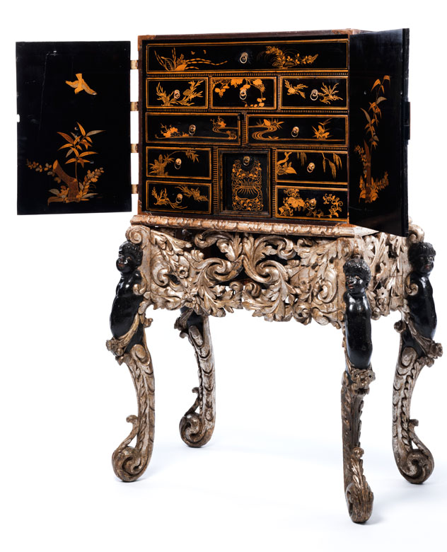 Seltenes Lack-Kabinett-Möbel - Hampel Kunstauktionen