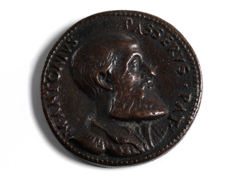 Bronzemedaille auf Marco Antonio Passeri Hampel Kunstauktionen