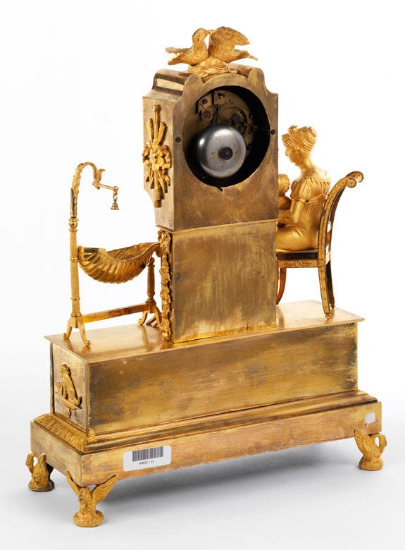 Kaminuhr in feuervergoldeter Bronze - Hampel Kunstauktionen
