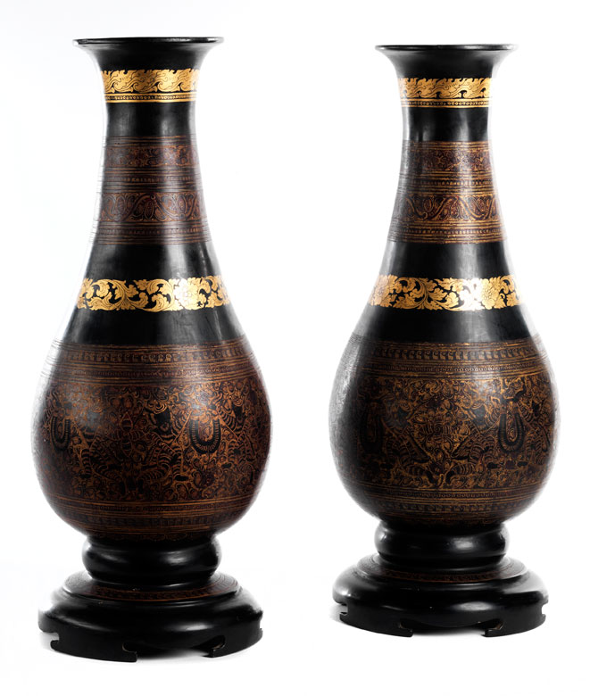 Paar Burma-Vasen