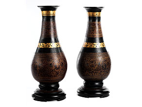 Paar Burma-Vasen