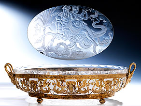 Große, ovale, klassizistische Tischschale - Hampel Kunstauktionen