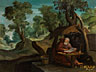 Detailabbildung:  Niederländischer Maler des 17. Jahrhunderts im Kreis von Paul Bril