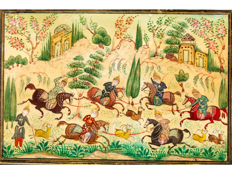 Paar Persische Miniaturen Hampel Fine Art Auctions - 