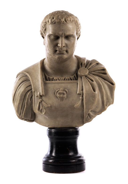 MarmorImperatorenbüste des römischen Kaisers Publius Licinius Egnatius