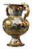 Detailabbildung: Majolika-Vase von Carlo Antonio Grue, 1655 - 1723