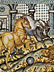 Detailabbildung: Große Majolika-Platte von Francesco Grue, 1618 - 1673 und Werkstatt