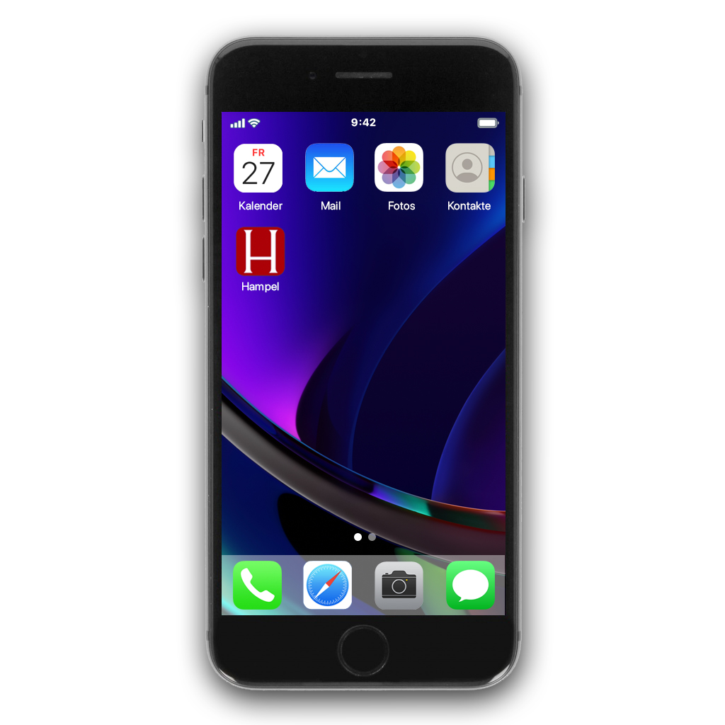 Hampel-Icon auf Startscreen eines iPhones